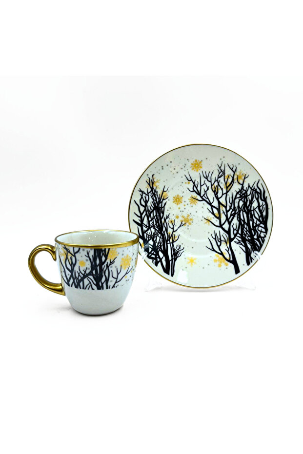 Tree of Life Patterned 6-Piece Coffee Set