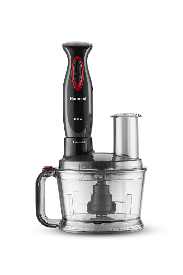 Functionall 2851H Mutfak Robotu Siyah Kırmızı - 2