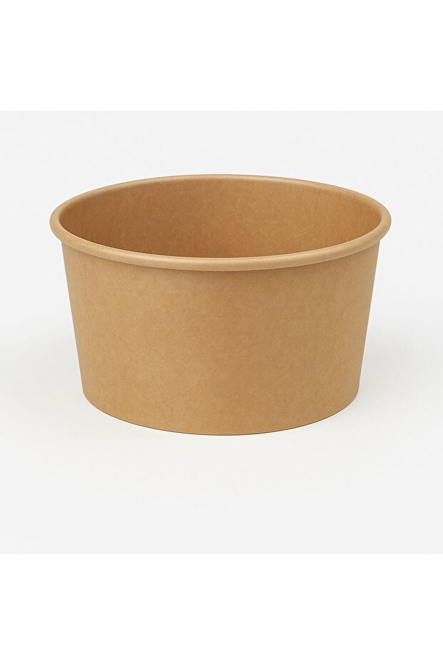 550 Cc Kraft Salad Bowl with Lid 25 Pieces
