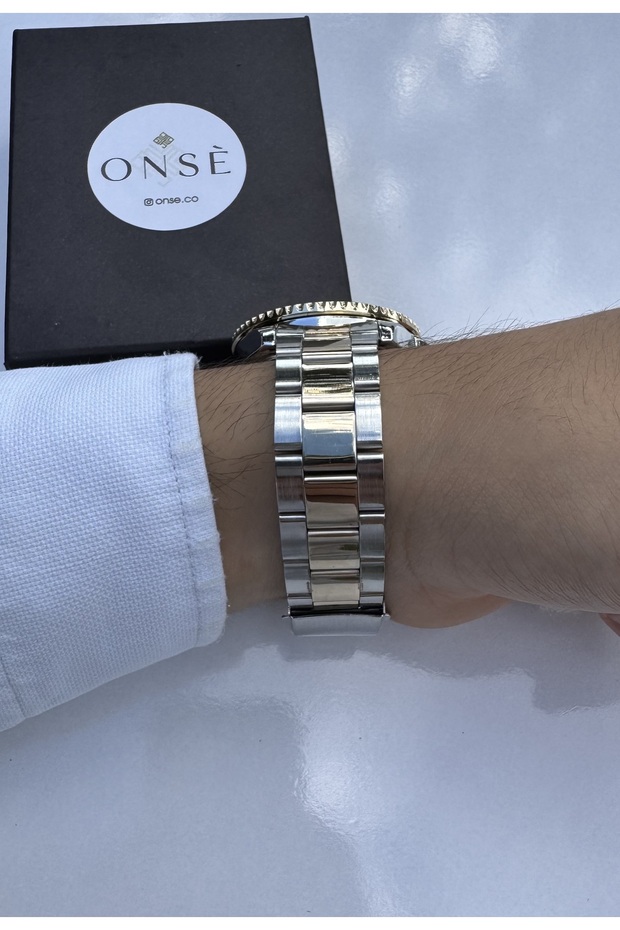 ÇELİK SAAT AKTİF BEZEL- TAKVİM - 4