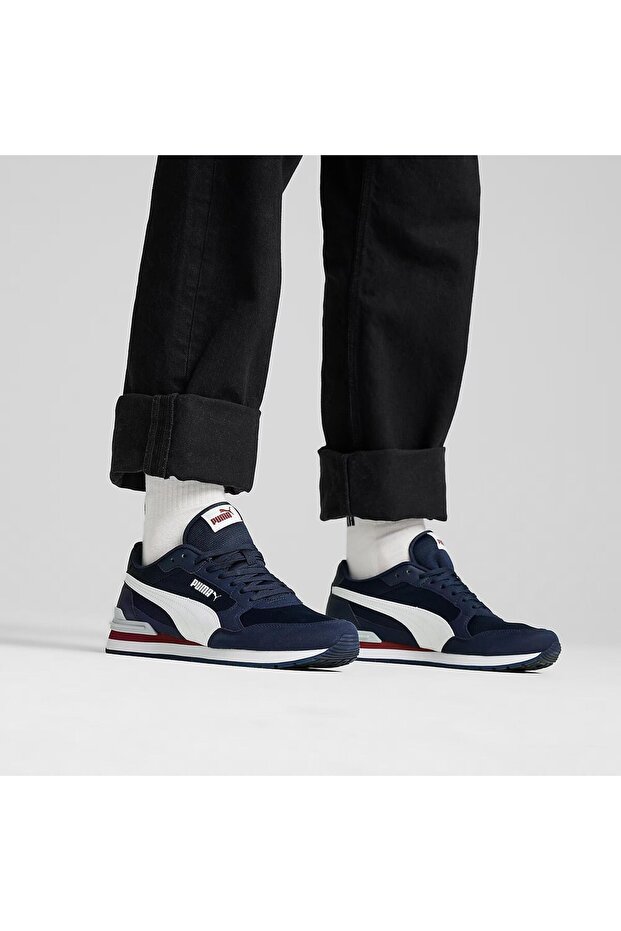 St Runner V4 Mesh Erkek Mavi Sneaker Ayakkabı - 4