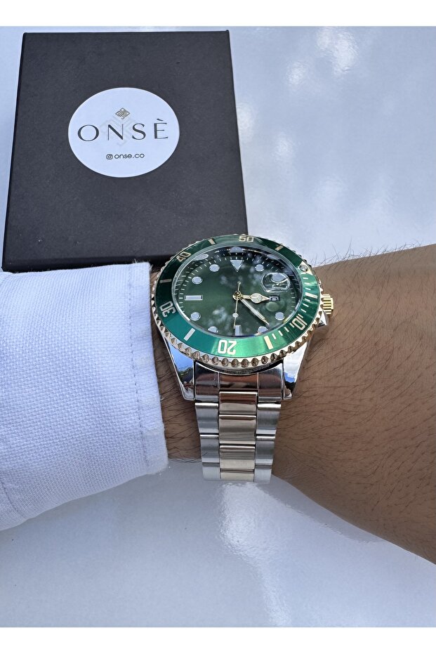 ÇELİK SAAT AKTİF BEZEL- TAKVİM - 3