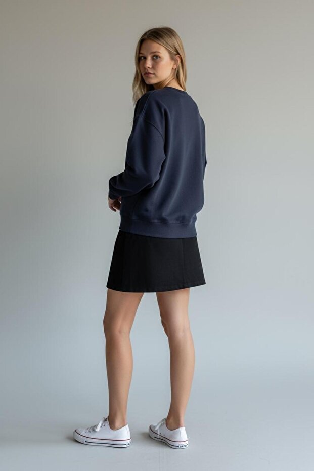 KADIN SWEATSHIRT LACİVERT - 2