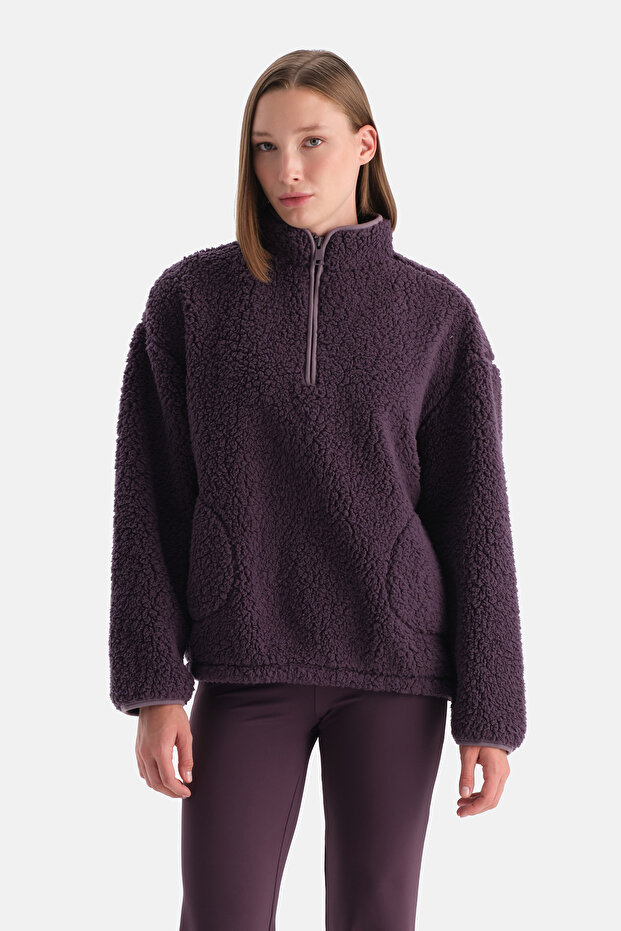 Plum Women's Half-Zip Sweatshirt