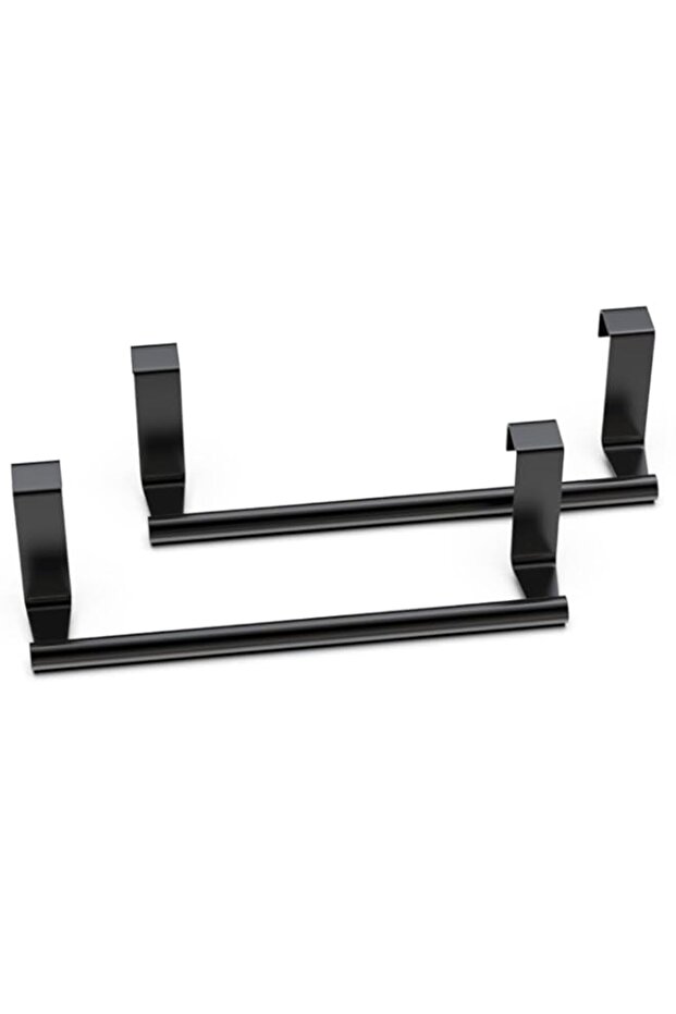X spring Kitchen Towel Holder, 2 PCS Stainless Steel Over Cabinet Door Rack, Hanging Dish Cloth Storage Hanger with Soft Foam Backing for Bathroom, Sturdy Rustproof Organizer Accessories