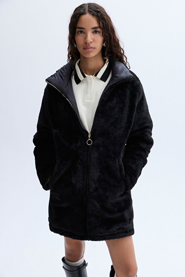 KAPİTONELİ ÇİFT TARAFLI PUFFER MONT - 4