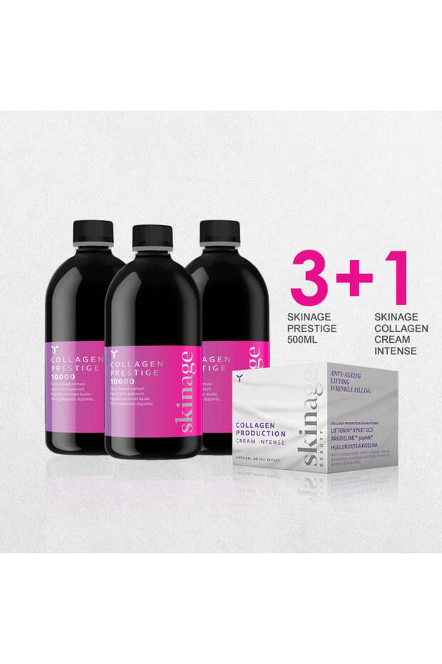 Collagen Prestige Bundle - 3* 500ML + Cream