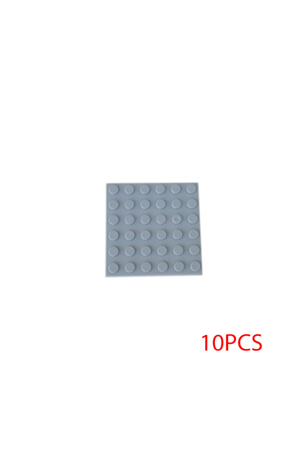 light grey 10PCS 10pcs Moc 3958 Creative Small Base Plate 6x6 Dots DIY Building Blocks Bricks Assemb