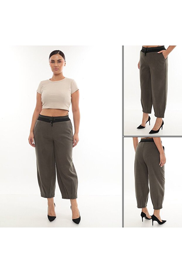 Plus Size Mom Fit Winter Sport Stylish Women's Pants
