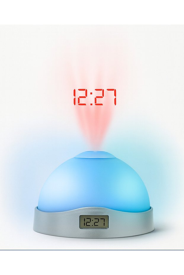 Ceas digital cu proiectie LED 2 in 1