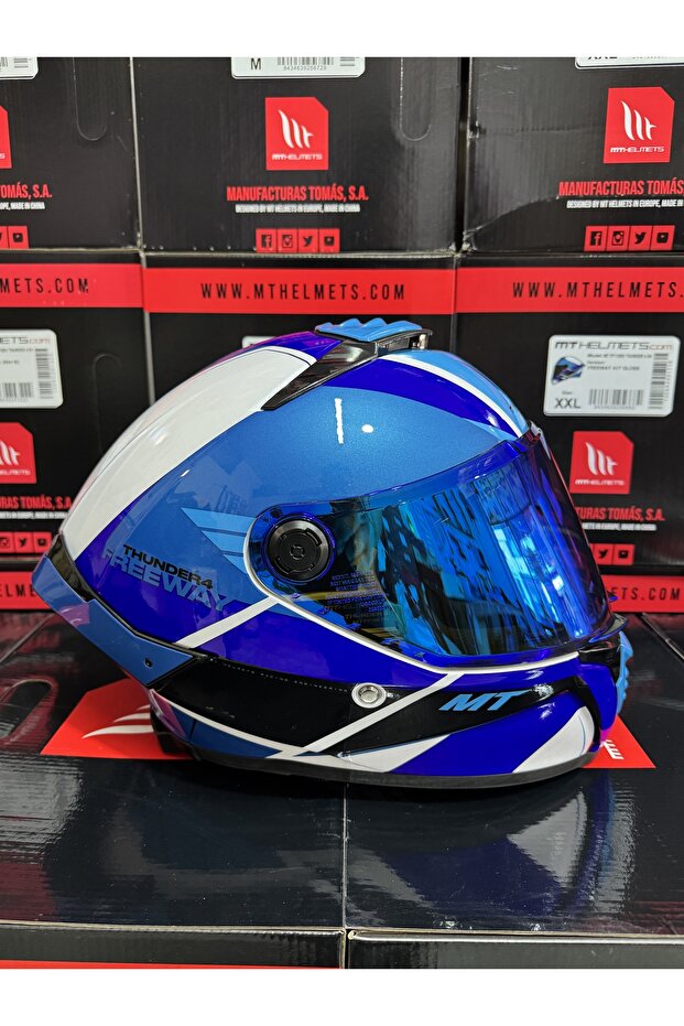 Helmets Thunder 4 Freeway kask (+1şeffaf vizörlü) - 1