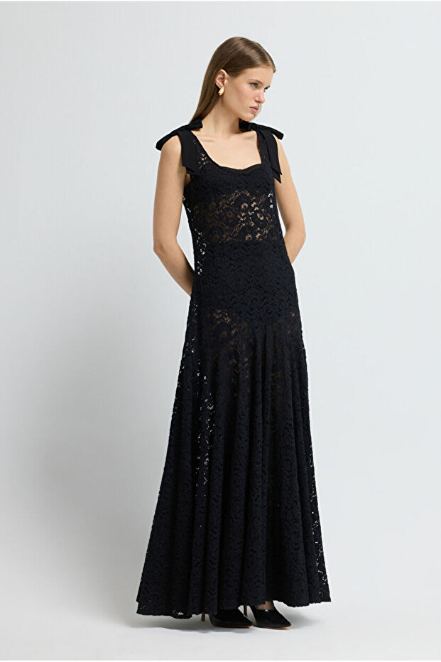 Dantel Jile Elbise - 1