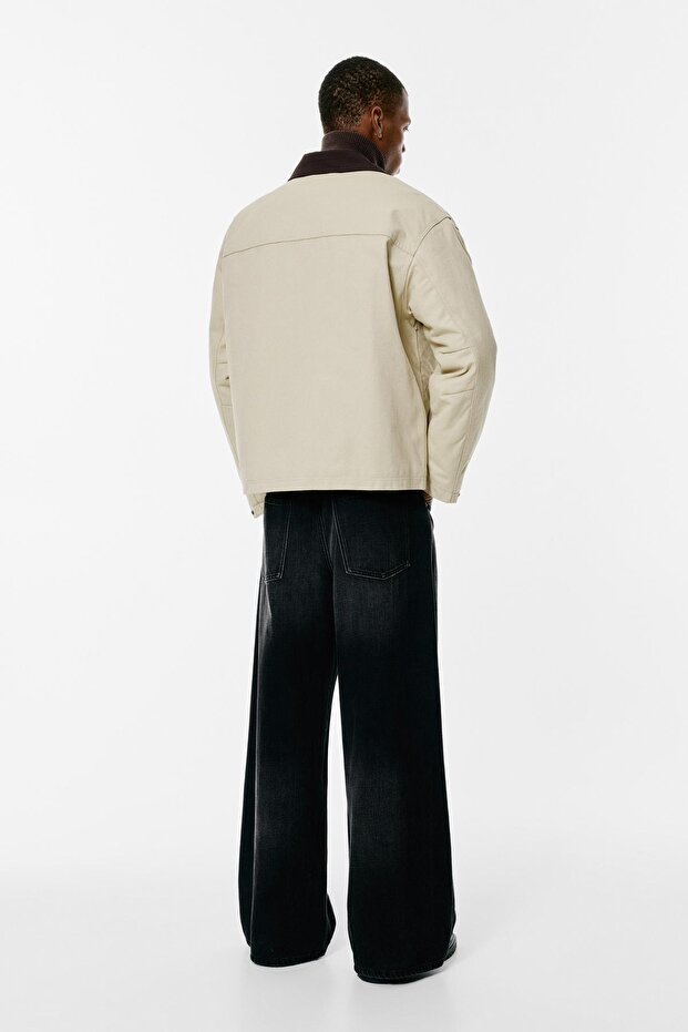 Kontrast yakalı ceket - 6