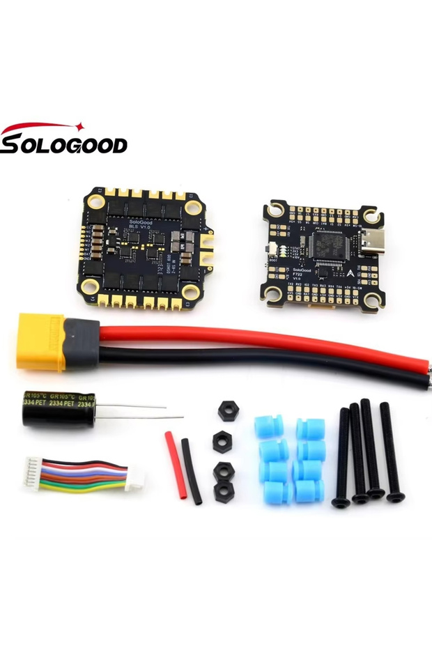 F722 60A Stack SoloGood F722 60A Stack ICM42688P F722 Flight Controller BLHELI_S 60A 4in1 ESC 30.5X3