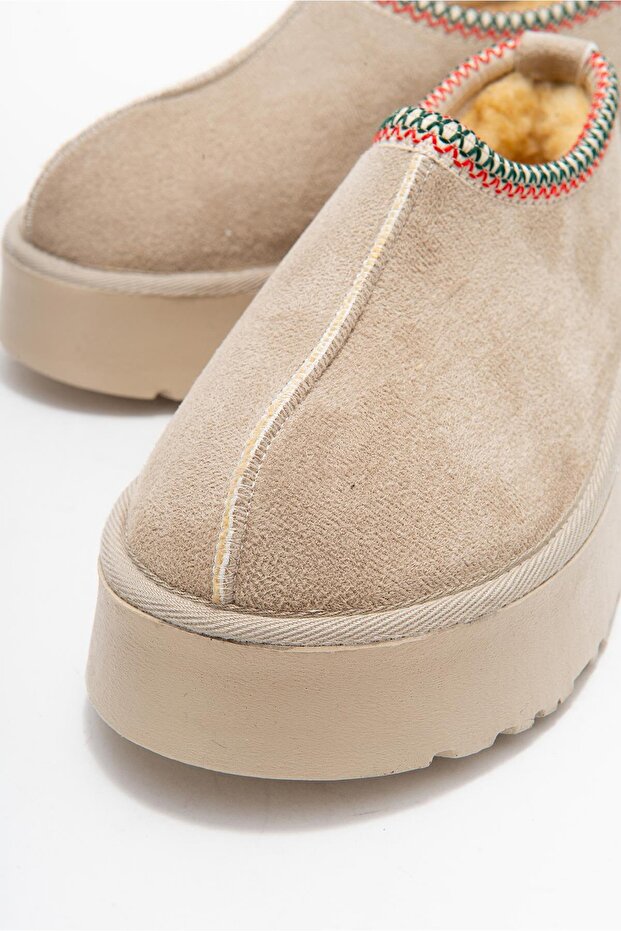 Yüksek Tabanlı Kısa Mini Bot BEJ - 3