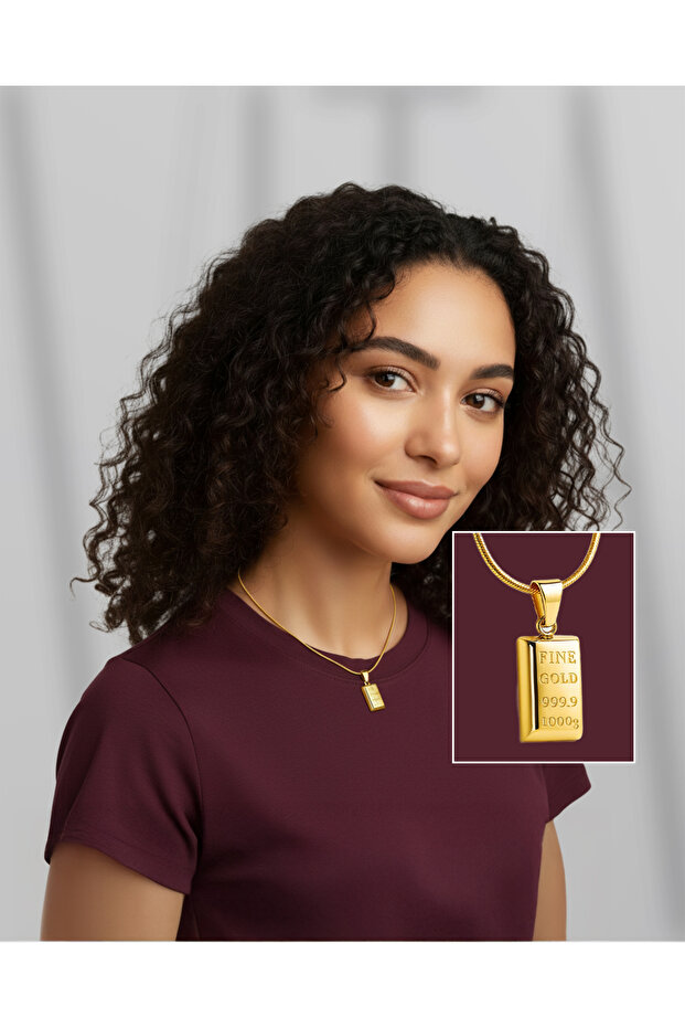 Külçe Altın Kolye - 1