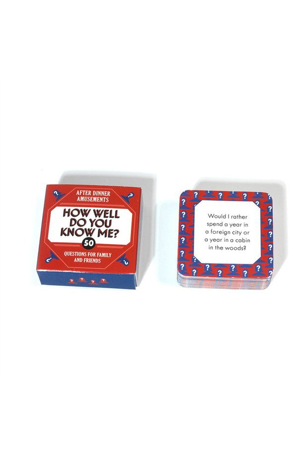 Red Mini Box - How Well Do You Know Me? Game Board Cards for Family Entertainment and Friends Gather