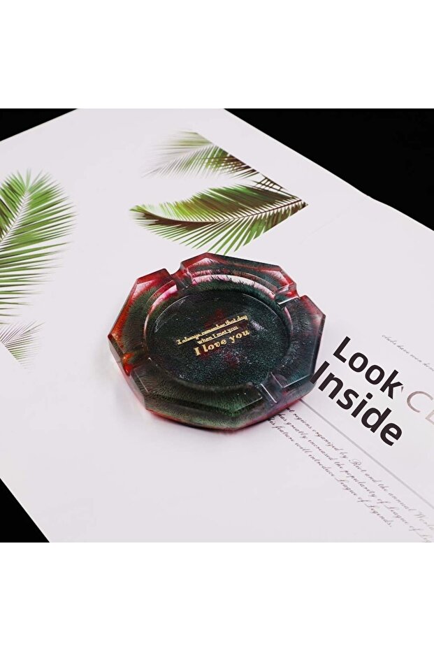 قالب منفضة سجائر مثمنة من السيليكون الإيبوكسي - 2