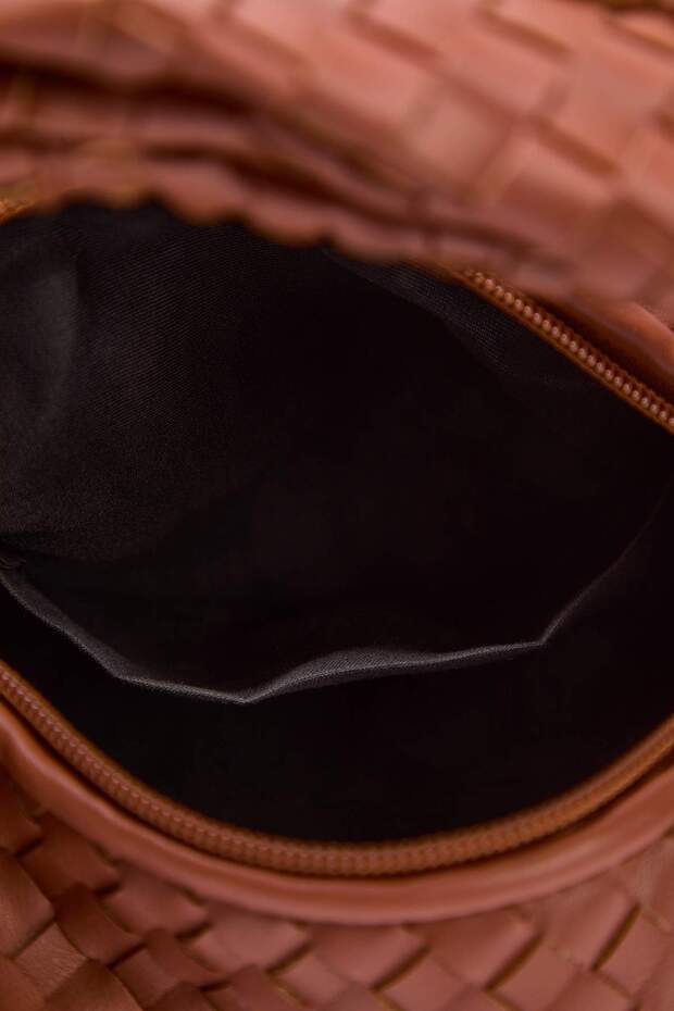 Dámská mini taška přes rameno Kiremit Premium s pleteným detailem TAKAW26OC00072 - 5