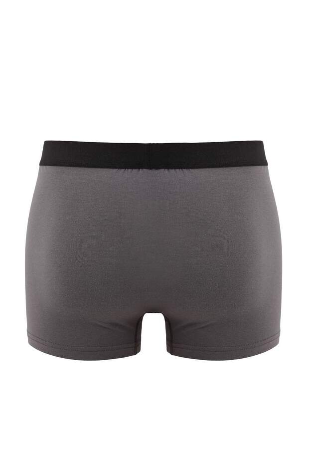 Çok Renkli 3'lü Paket Desenli/Düz Pamuklu Boxer TMNAW25BX00009 - 3