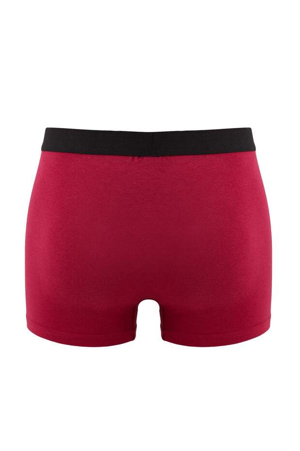 Çok Renkli 3'lü Paket Desenli/Düz Pamuklu Boxer TMNAW25BX00009 - 8
