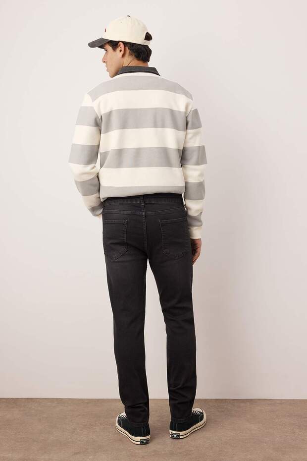 Antrasit Regular Fit Jeans Kot Pantolon TMNAW23JE00036 - 4