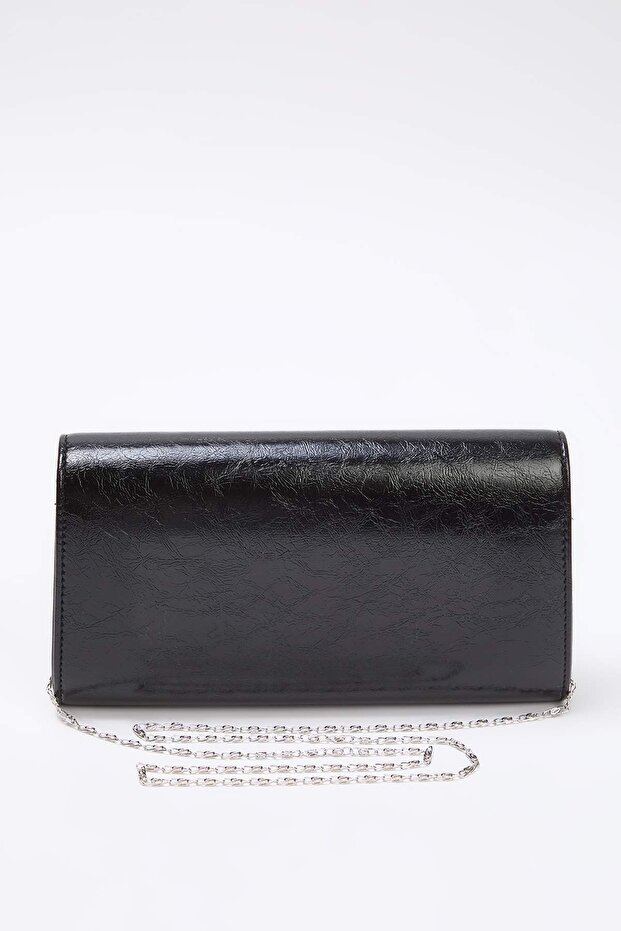 Siyah Kadın Şık Mini Boy Clutch El Çantası TAKAW26PY00011 - 7