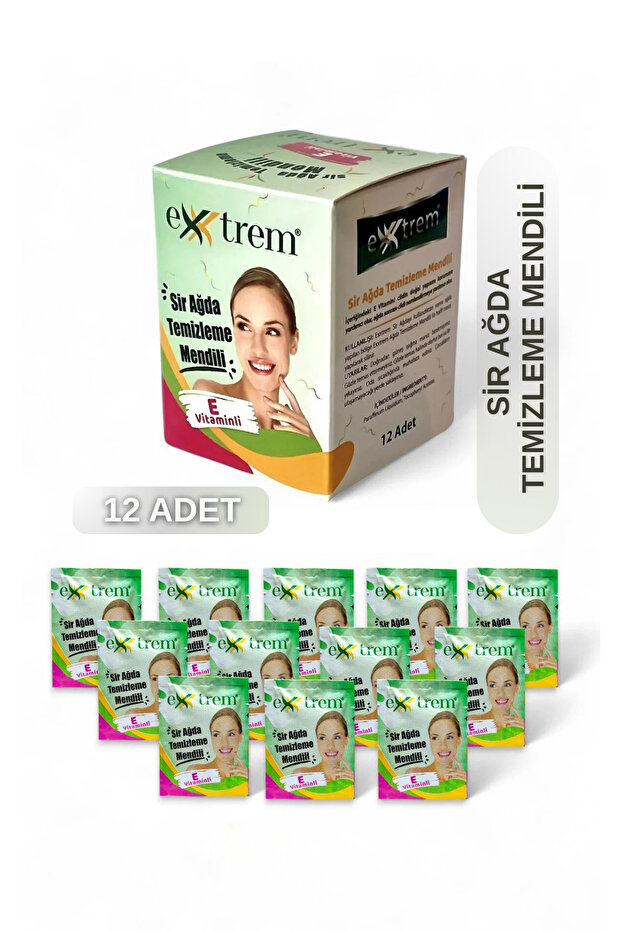Sir Ağda Temizleme Mendili - Ağda Sonrası Temizleme Mendili - E Vitaminli 12 Adet - 1