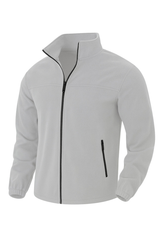 Men's Polar Bato Collar Full Zipper Pocketed Fleece Bato-Polar
