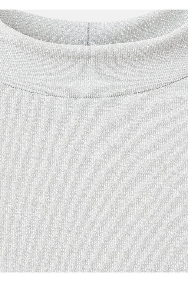 Perkins yakalı simli tişört - 5