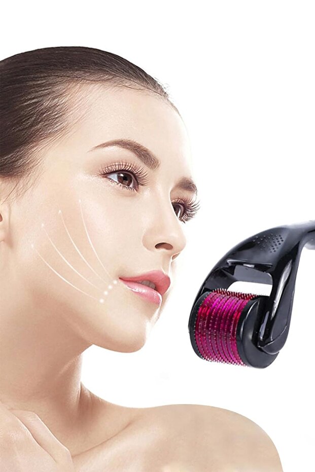Skin Care and Burn Scar Treatment Device with 540 Titanium Dermapen Needle Cosmetic Dermaroller