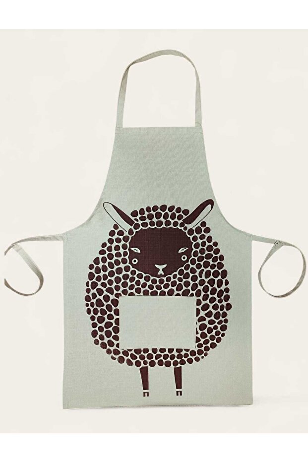 BASIC BASKILI POLYESTER MUTFAK ÖNLÜĞÜ - 2