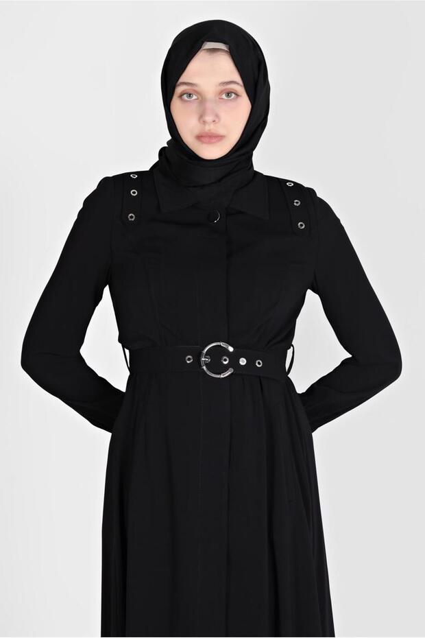 Belt with Eyelet Detail Pardesü 10555
