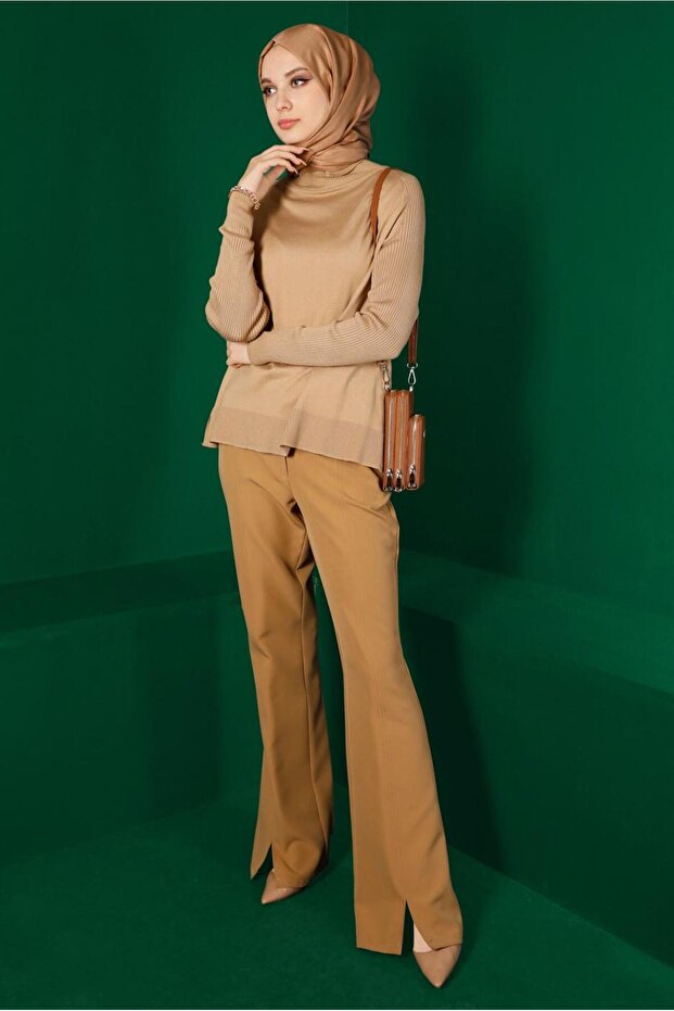 BALIKÇI YAKA BASIC TRİKO KAZAK 42073 - 2