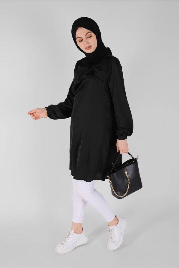 Bowl Collar Chiffon Tunic 41420