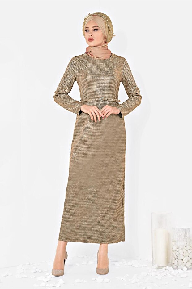 Simple Belt Dress 4101