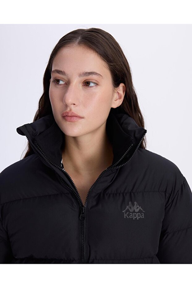 Authentic Arya Kadın Siyah Regular Şişme Mont - 4