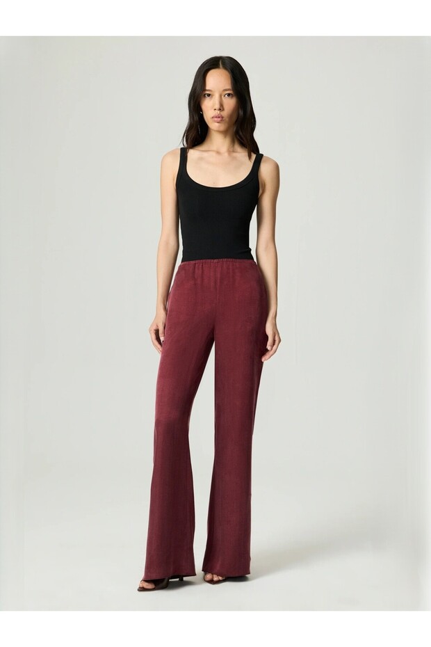 Elastik Belli Pantolon - 1