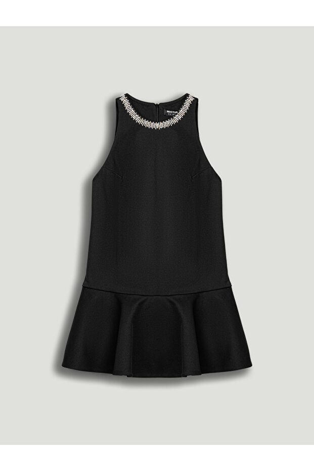 Volanlı Mini Elbise - 6