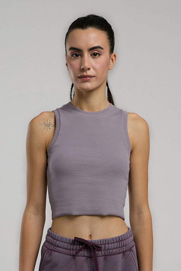 Ever Relaxed Rib Plum Women's Tank Top