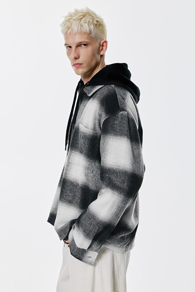 Cepli kareli ince ceket - 3