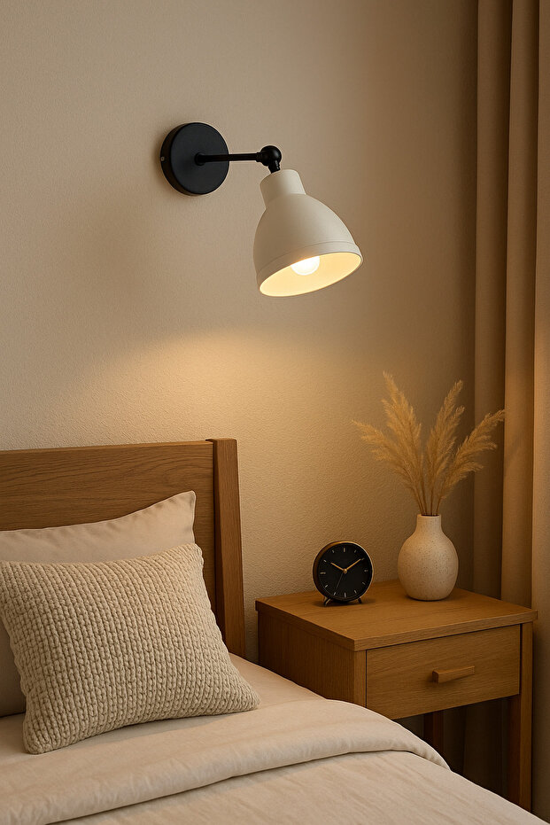Enzo Modern Design Living Room - Kitchen - Cafe Articulated (UP DOWN) Movable White Color Sconce