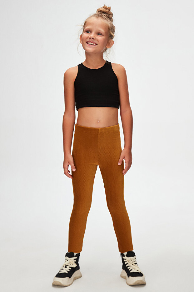 Mustard Girl's Corduroy Leggings