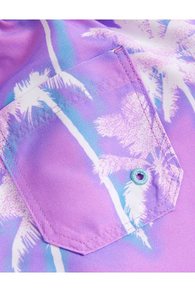 Palmiye Temalı Deniz Şortu (2-8 Yaş) - 6