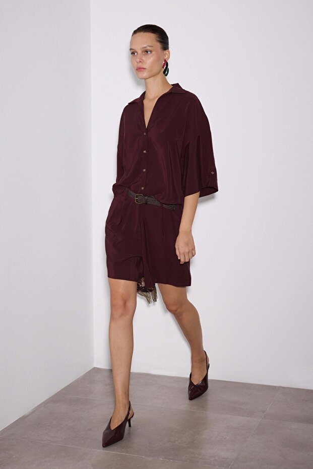 Modal V Yaka Gömlek - 6