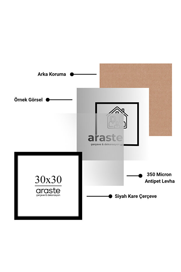إطار 30×30 - إطار صور - إطار مربع - زاوية الذكريات - إطار فارغ
