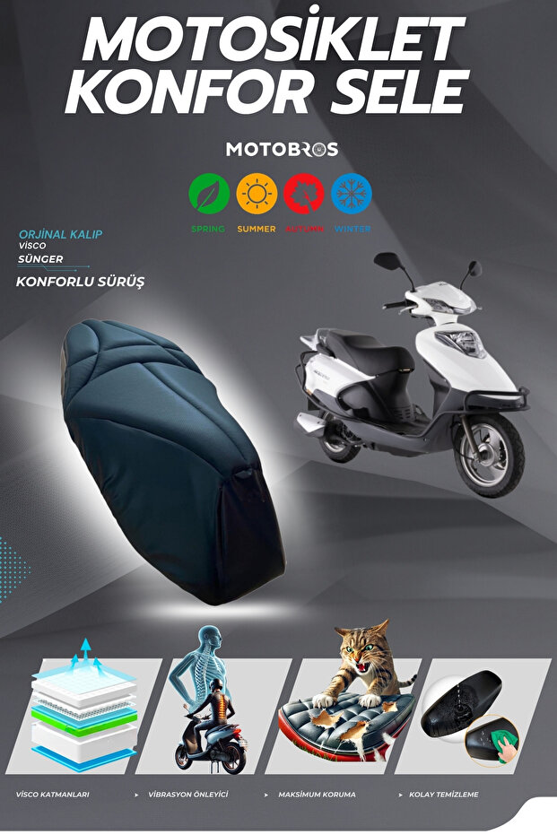 سرج مريح متوافق مع Ceo 110 Cc (مع هدية)