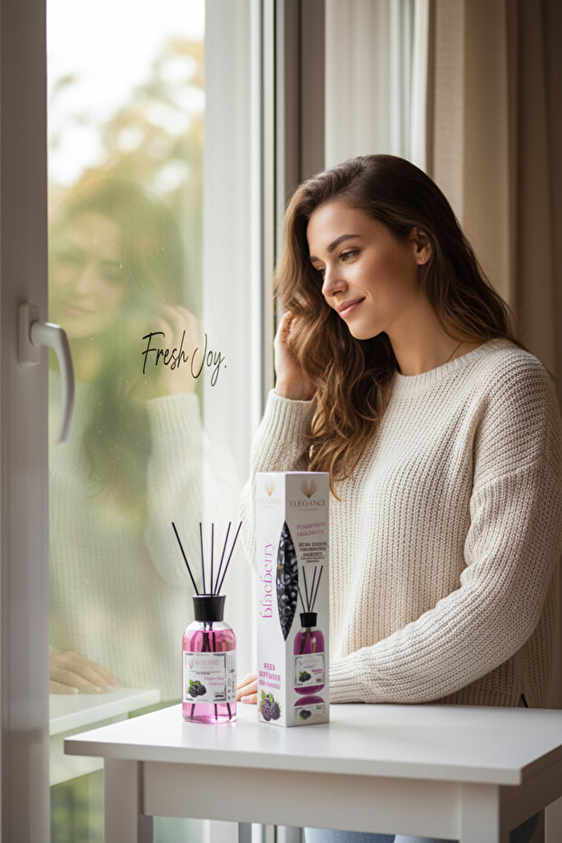 Böğürtlen Reed Diffuser Bambu Çubuklu Oda Kokusu (110 Ml) - 7