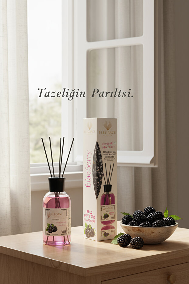 Böğürtlen Reed Diffuser Bambu Çubuklu Oda Kokusu (110 Ml) - 8