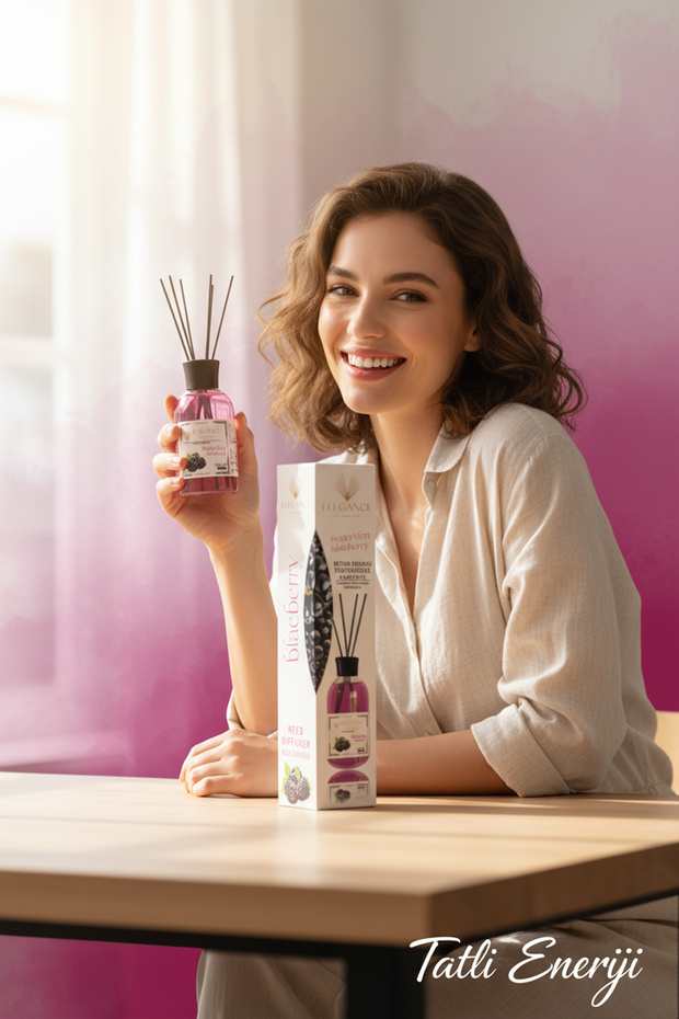 Böğürtlen Reed Diffuser Bambu Çubuklu Oda Kokusu (110 Ml) - 6